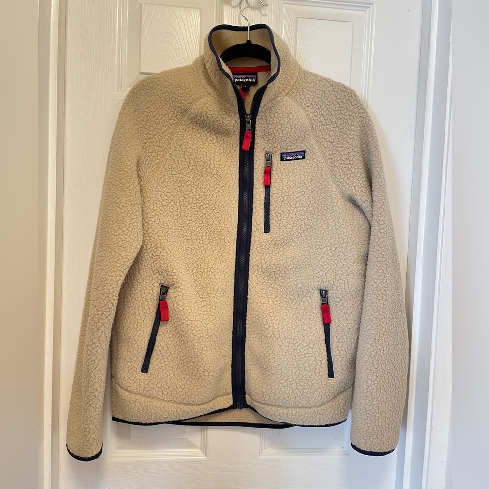 Patagonia retro pile zip fleece jacket size M